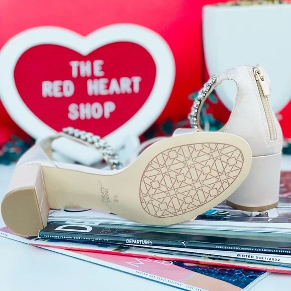 Jewel Badgley Mischka Bradley Ankle Strap Heels - Picture 7 of 9